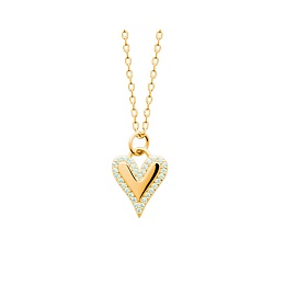 NECKLACECZ 18 KT GOLD PLATED