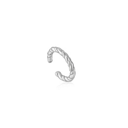 SILVER ROPE EAR CUFF