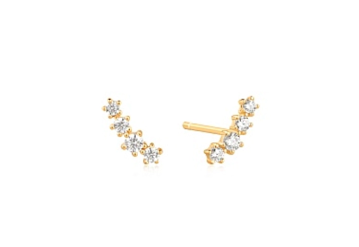 Gold Sparkle Climber Studs