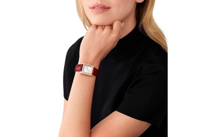 ANALOG WATCH 0 JWL GP LEATHER STRAP