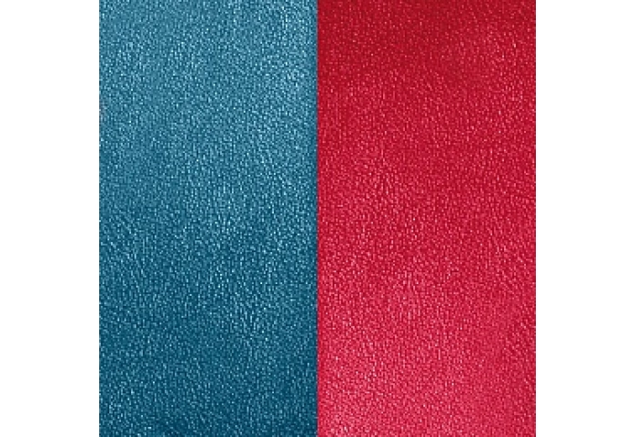 16 MM PETROL BLUE / RASPBERRY LEATHER BAND