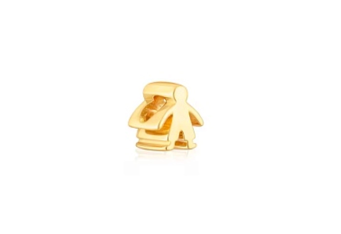 SILVER GOLD PLATED PENDANT BOY