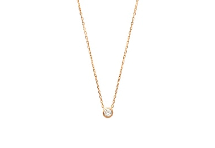 NECKLACECZ 18 KT GOLD PLATED