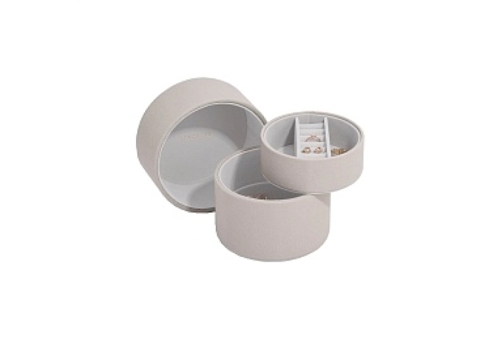 TAUPE BEDSIDE JEWELLERY BOX POD