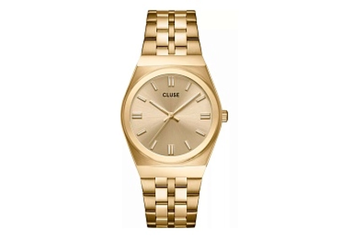 Retro 70's Watch Steel, Full GoldColour