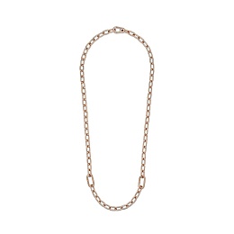 14k Rose gold-plated small link necklace