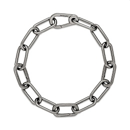 Ruthenium-plated link bracelet /549588C00-4