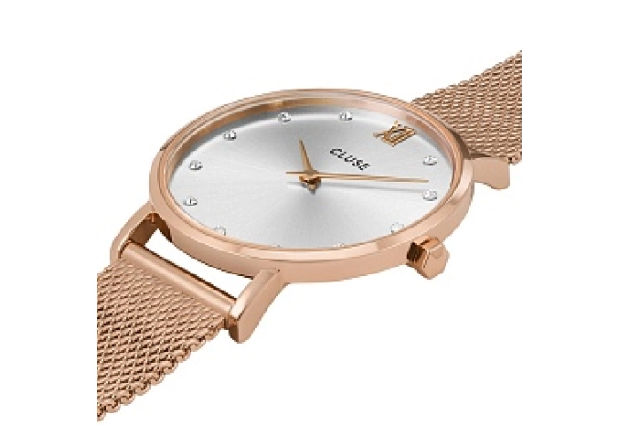Minuit Mesh Crystals, Silver, Rose Gold Colour