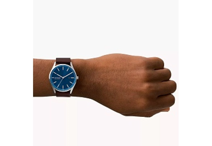 ANALOG WATCH 0 JWL SS LEATHER STRAP