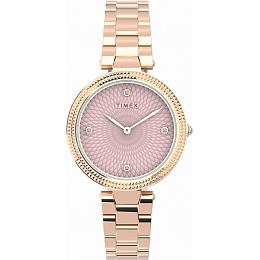 Adorn Rose Gold-tone Case and Bracelet with Mocha Dial