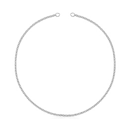 SILVER CHOKER CHAIN 42CM
