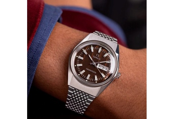 Q Falcon Eye SST Brown Dial