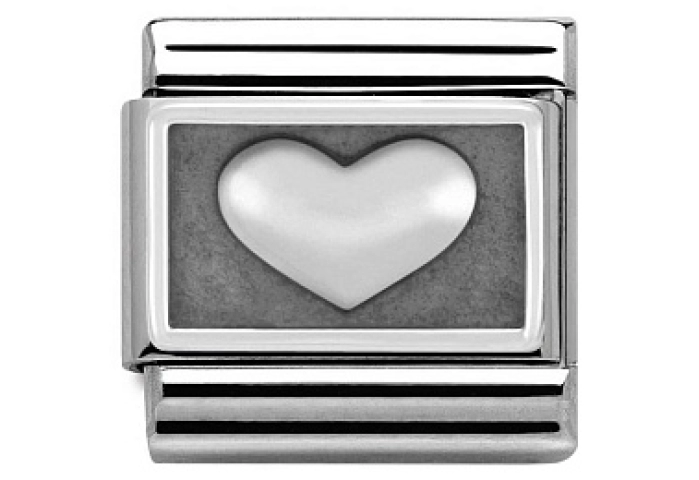 Composable Classic PLACCHE OSSIDATE acciaio  Cuore