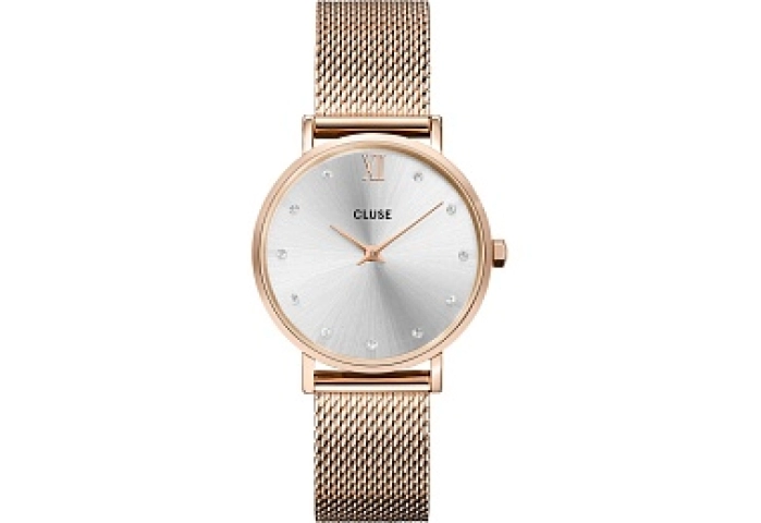 Minuit Mesh Crystals, Silver, Rose Gold Colour