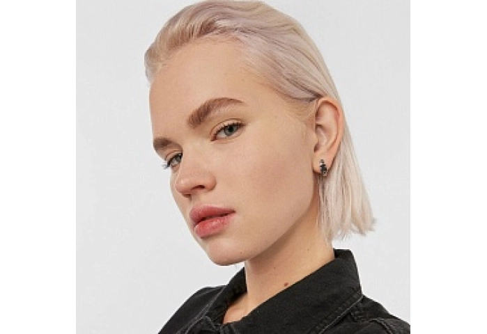 SILVER HOOP EARRINGS 0,299CT ESPINEL GEM