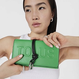 PU.POL,WALLET M.NEW TOUS CLOUD GREEN