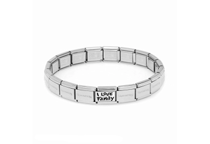 Composable Classic PLACCHE OSSIDATE acciaio  I LOV