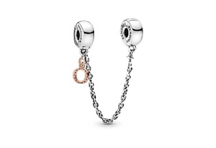Crown O sterling silver and 14k rose gold-plated s