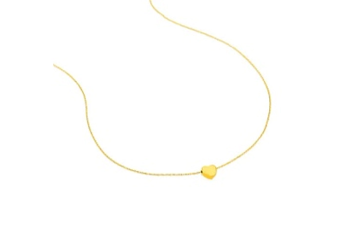 18KT GOLD CHOKER PENDANT 6MM CHAIN