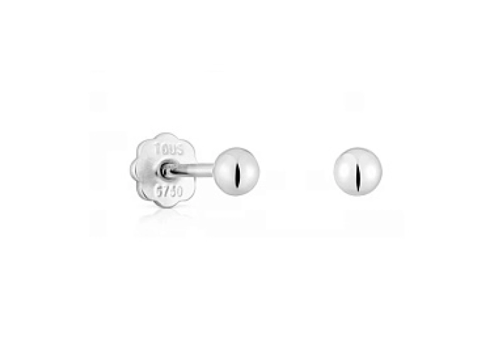 18KT GOLD BABY EARRINGS BALL 3MM