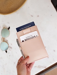 Blush Pink Passport Sleeve 