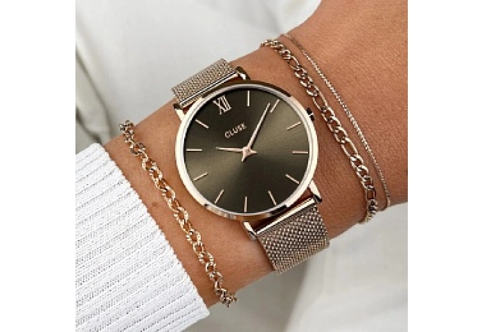 Minuit Mesh, Grey, Rose Gold Colour