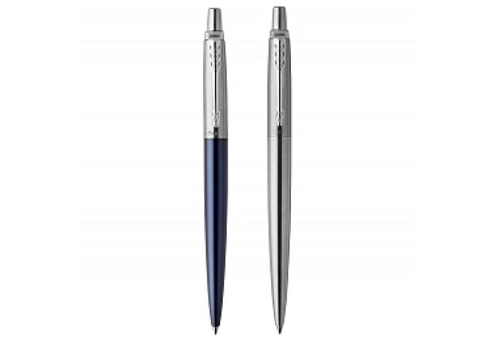 Набор Parker &quot;Jotter London&quot;: шар. ручка Blue + гел. ручка Stainless Steel, 1,0мм, кнопочн., блистер
