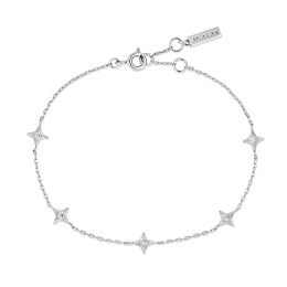 Silver Stars Station Bracelet