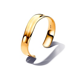 14k Gold-plated open bangle