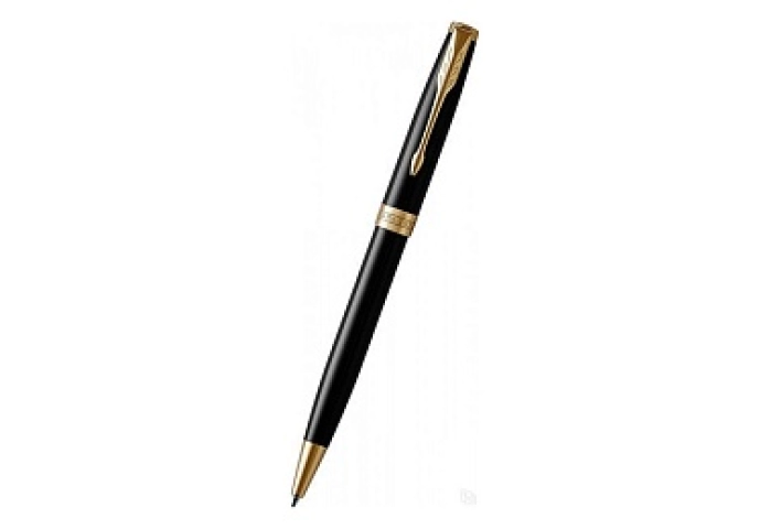 Ручка шариковая Parker &quot;Sonnet Black Lacquer GT&quot; ч