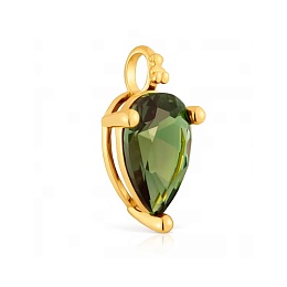 SILVER GOLD PLATED PENDAT LGG SPINEL