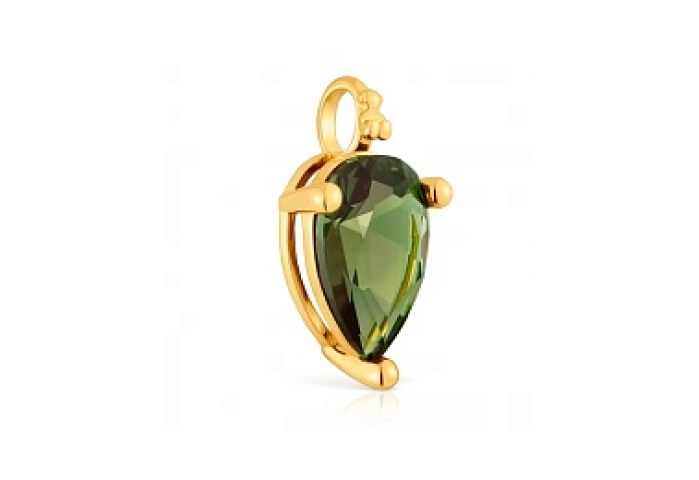SILVER GOLD PLATED PENDAT LGG SPINEL