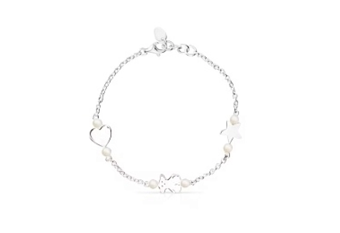 SILVER BRACELET CULTURED PEARLS