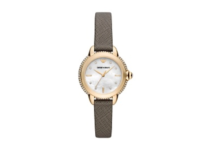 MOP ANALOG WATCH 0 JWL GP LEATHER STRAP