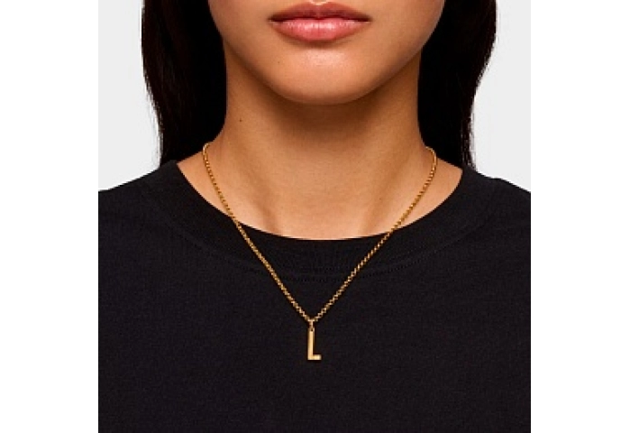SILVER GOLD PLATED PENDANT L