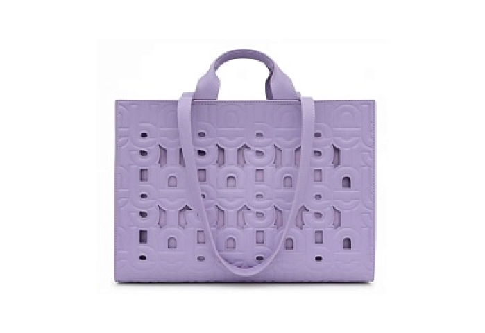 PU.POL,SHOPPER XL. T MANIF CUT PURPLE O