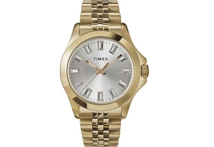 Kaia 3-Hand Gold-tone with Silver Dial and