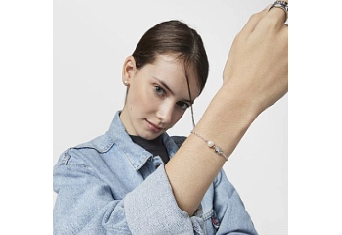 SILVER BRACELET CULTURED PEARL 7,50-8MM