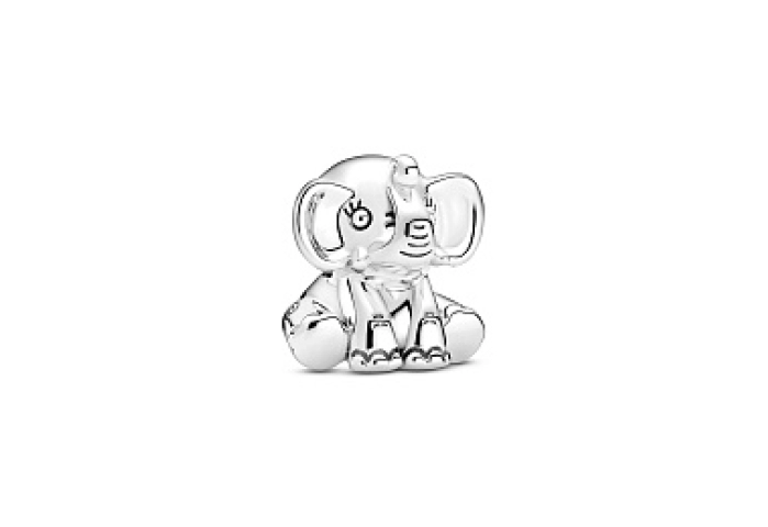 Elephant sterling silver charm