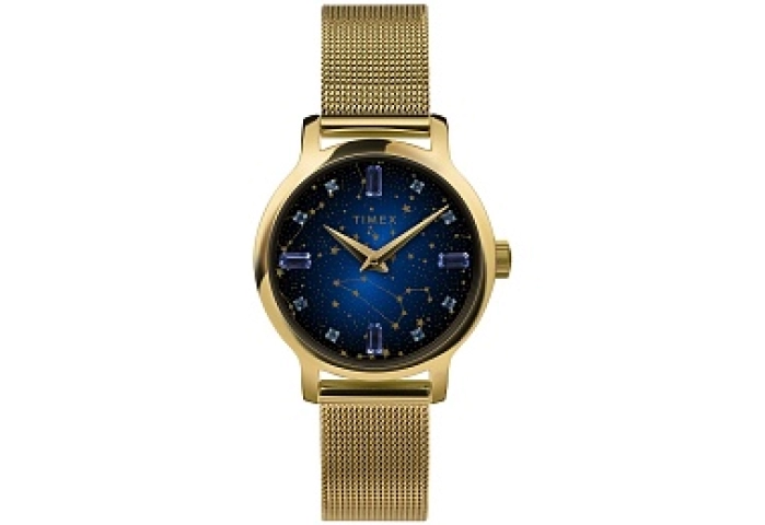 Womens Gold-tone Transcend with Blue
