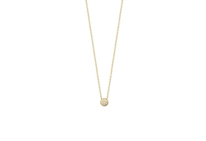 NECKLACECZ 18 KT GOLD PLATED