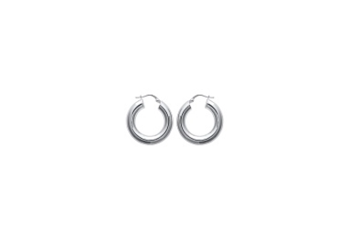 LOOPRHODIUMEARRINGSPLATEDSILVER 925