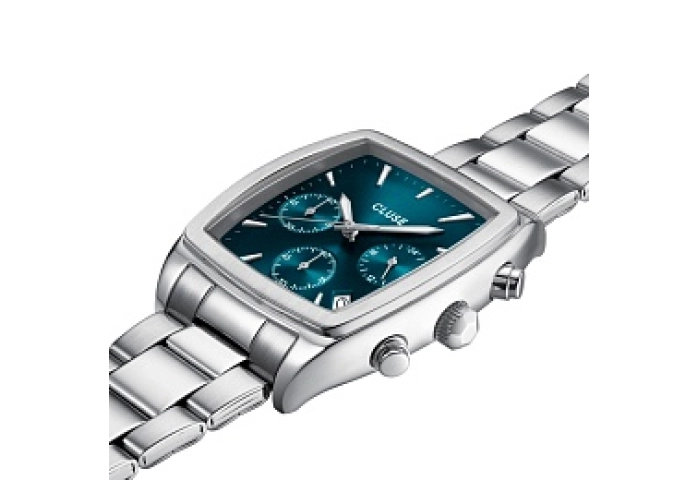 Quartaut Chrono Watch Steel, Blue, Silver Colour