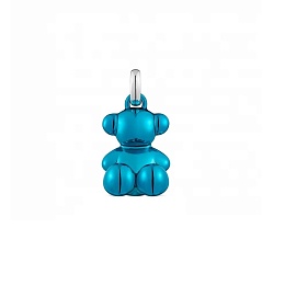 PENDANT STEEL BLUE COATING SILVER 16MM