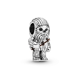 Star Wars Chewbacca sterling silver charmwith brown and blackenamel /799250C01