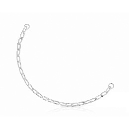 SILVER BRACELET OVAL MEDIUM 16CM