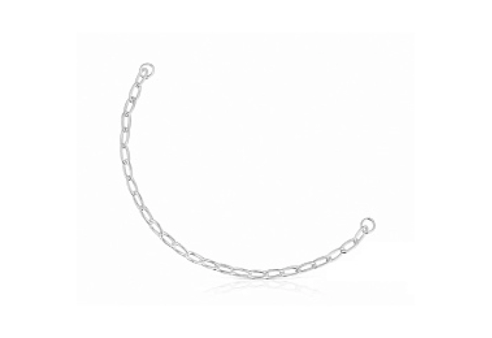 SILVER BRACELET OVAL MEDIUM 16CM