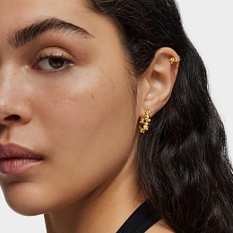 SILVER GOLD PLATED HOOP EARRINGS