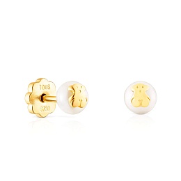 18KT GOLD EARRINGS CULT.PEARL 4-4,5MM