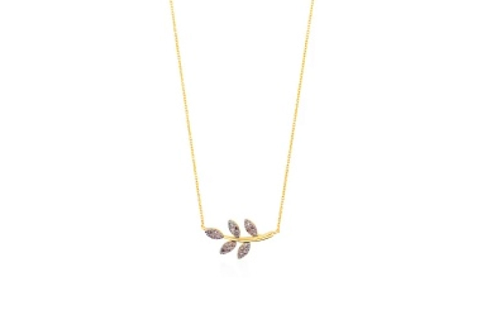 18KT GOLD CHOK 0.10CT 8X8 L/I DIAM.CHAIN